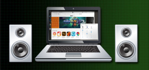 LaptopwSpeakersShutterstock